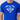 Male nurse wearing blue super hero t-shirt. Super nurse