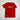 Red t-shirt with motivational text on a white background